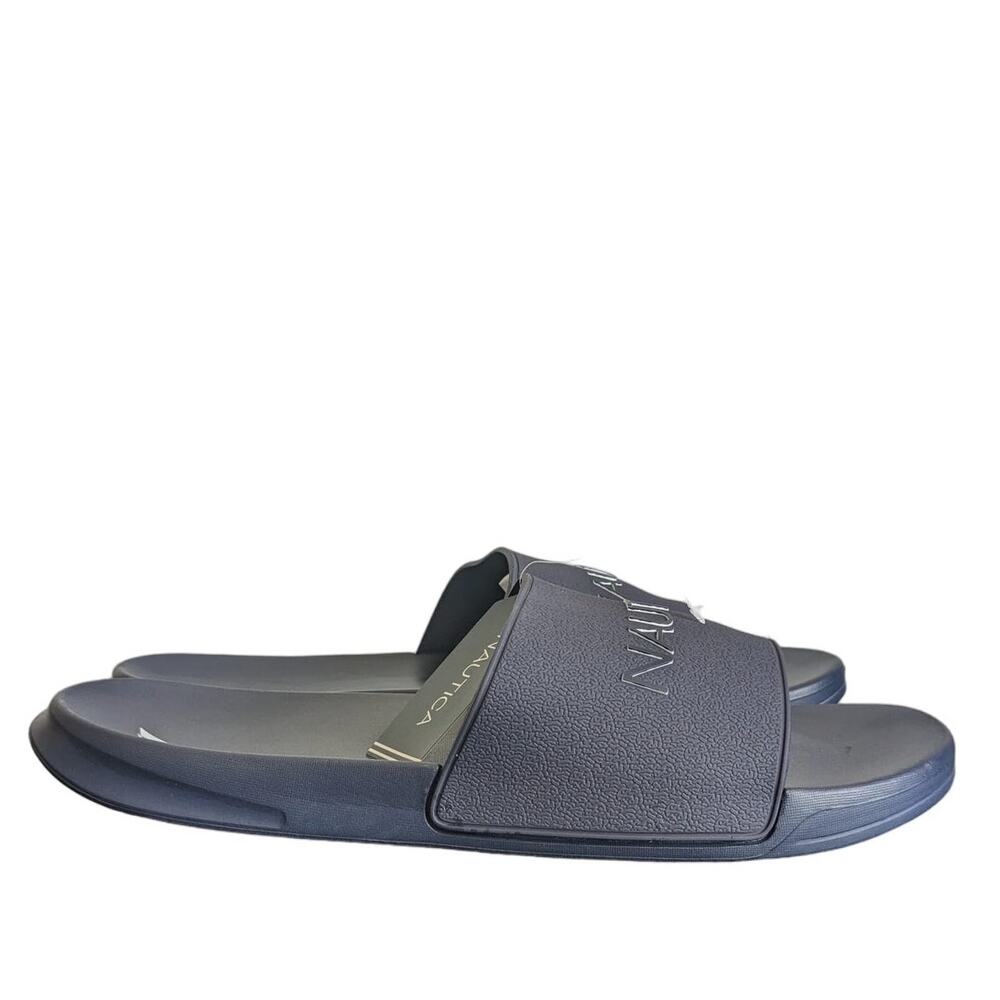 Nautica Men's Athletic Slide Comfort Sandal Dolan-Navy-Size 13-NWT-S176
